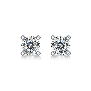 The Timeless 0.5-Carat Moissanite Solitaire Studs