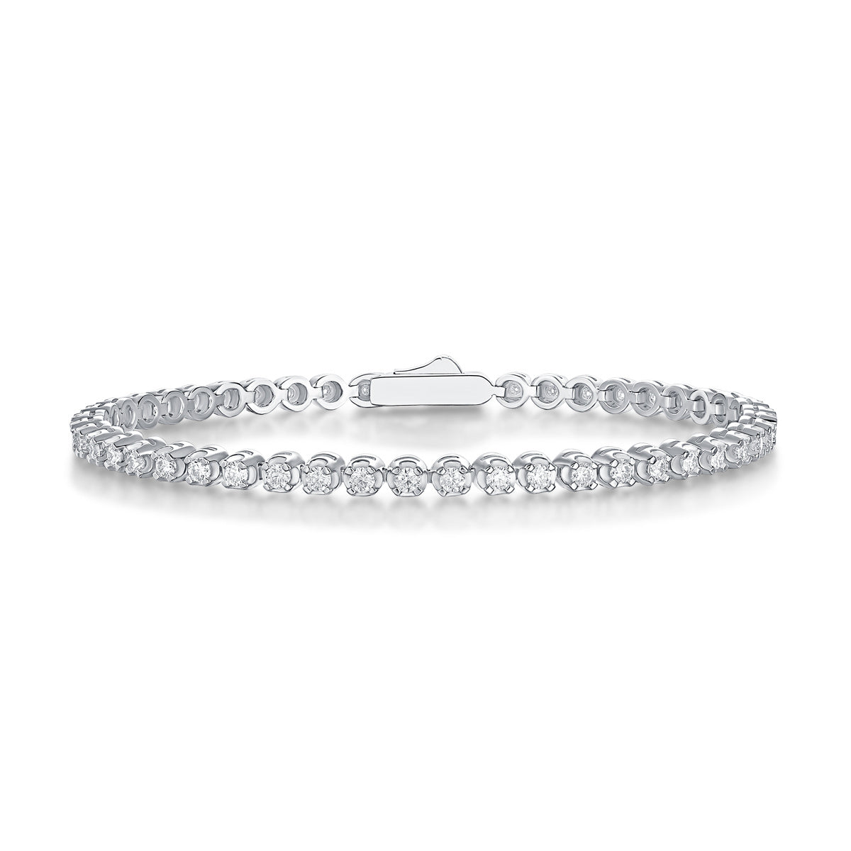 Starlight Moissanite Silver Bracelet