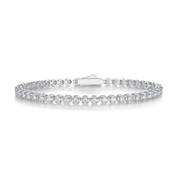 Starlight Moissanite Silver Bracelet