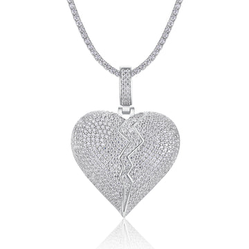 The Broken Heart Moissanite Pendant