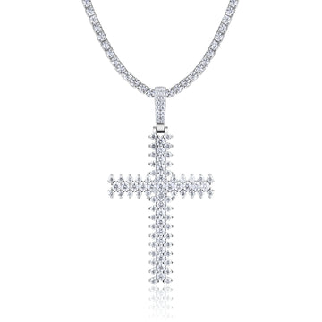 The Divine Moissanite Cross Pendant