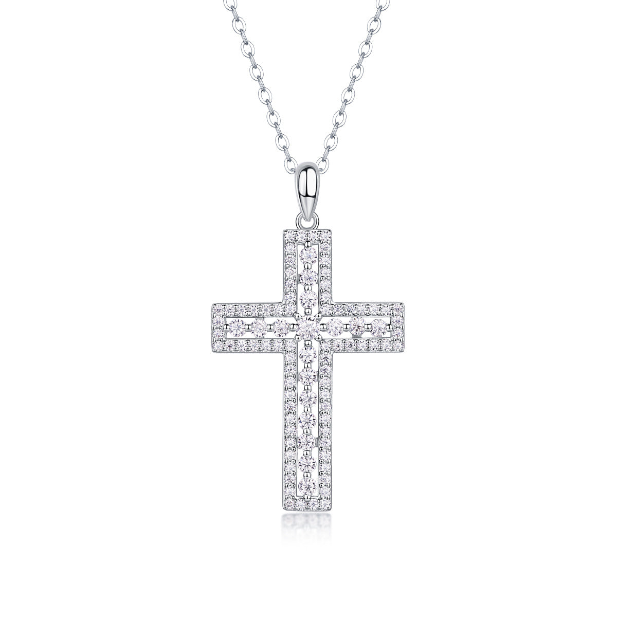 Shelter Moissanite Silver Necklace