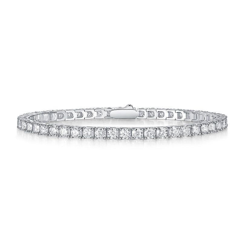 Luxury Moissanite Silver Bracelet