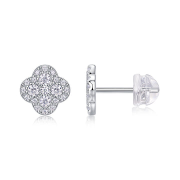 Ningxiang Moissanite Silver Earrings
