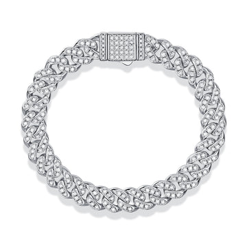 The Light of Faith Moissanite Silver Bracelet
