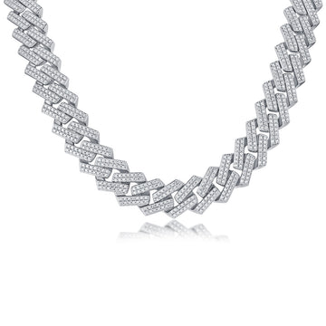 Men’s Luxury Moissanite Silver Necklace